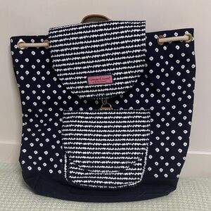 NWOT Vineyard Vines Black and White Patterned Backpack